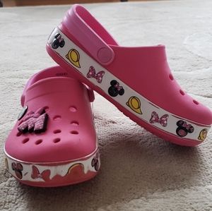 Used Toddler Minnie Mouse Crocs (Girl size 10)